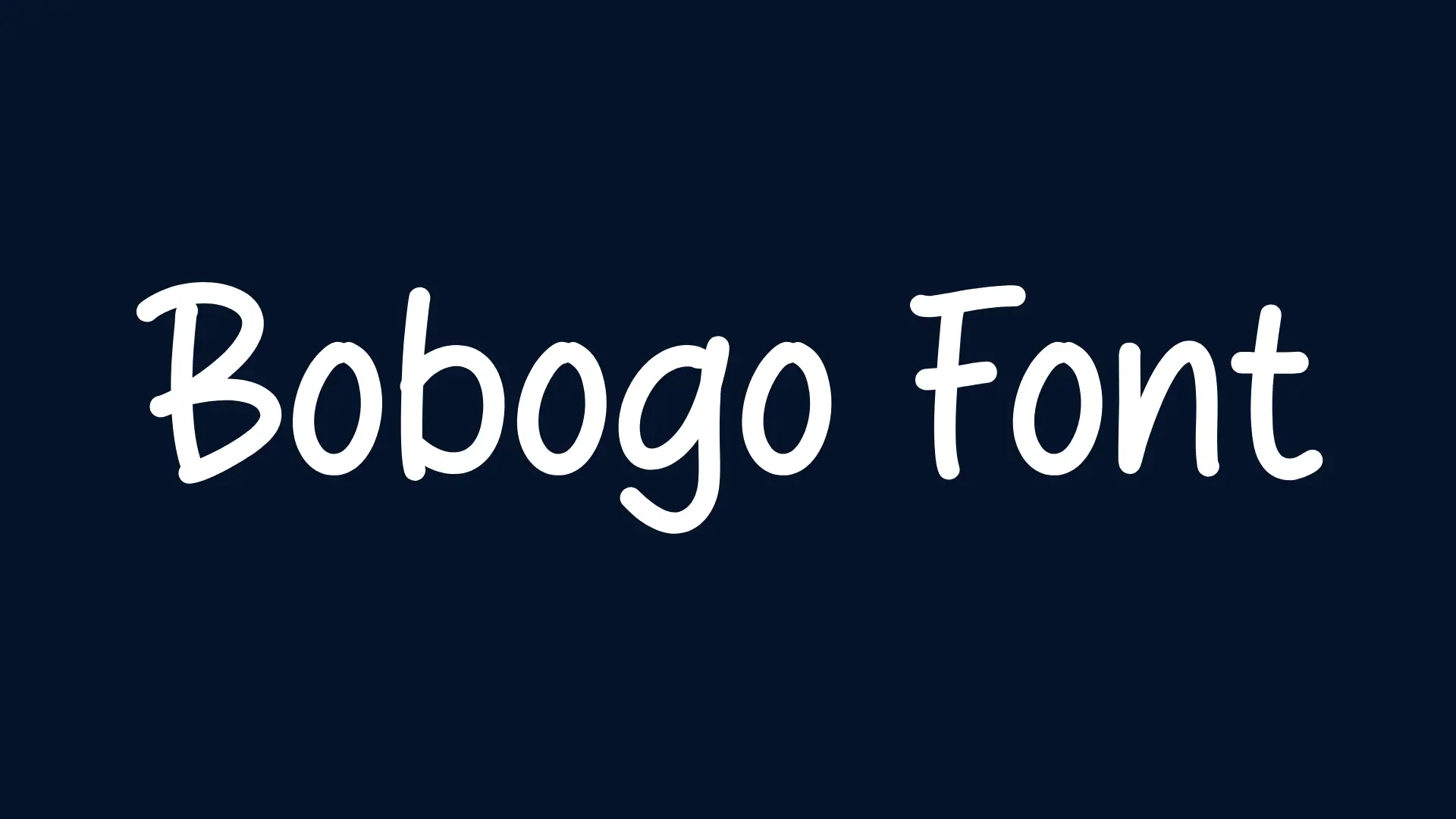 Bobogo Font