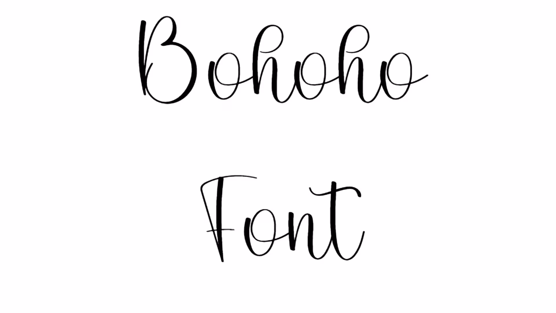 Bohoho Font