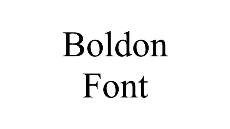 Boldon Font