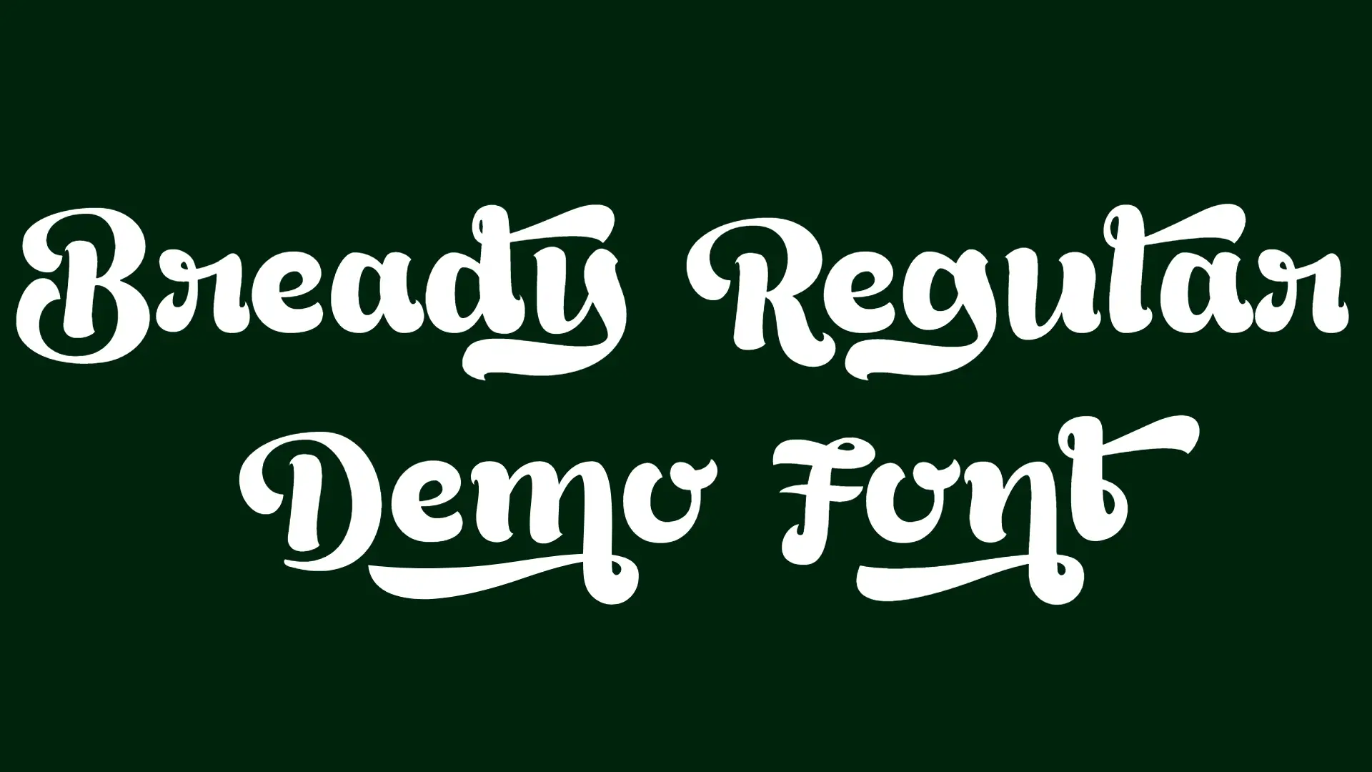 Bready Regular Demo Font