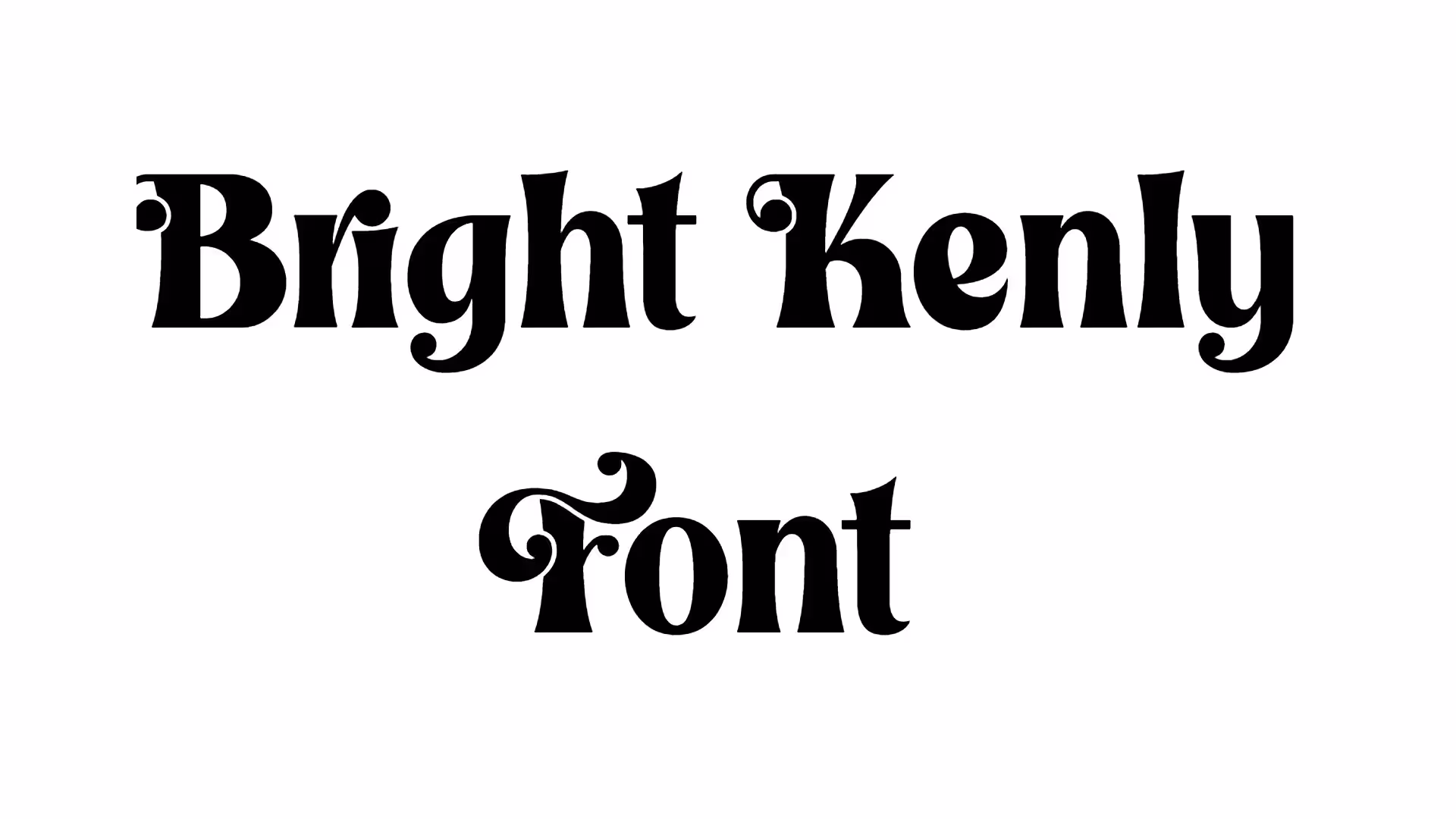 Bright Kenly Font