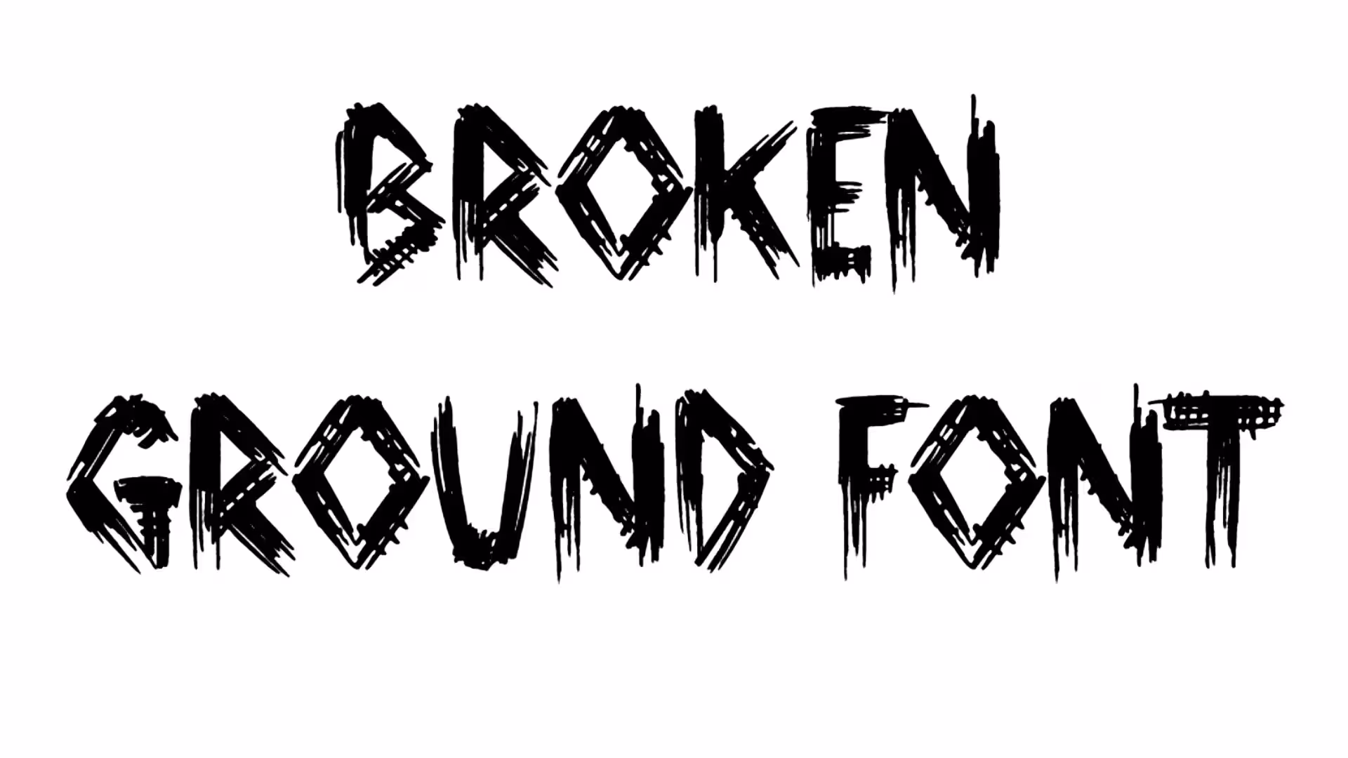 Broken Ground Font