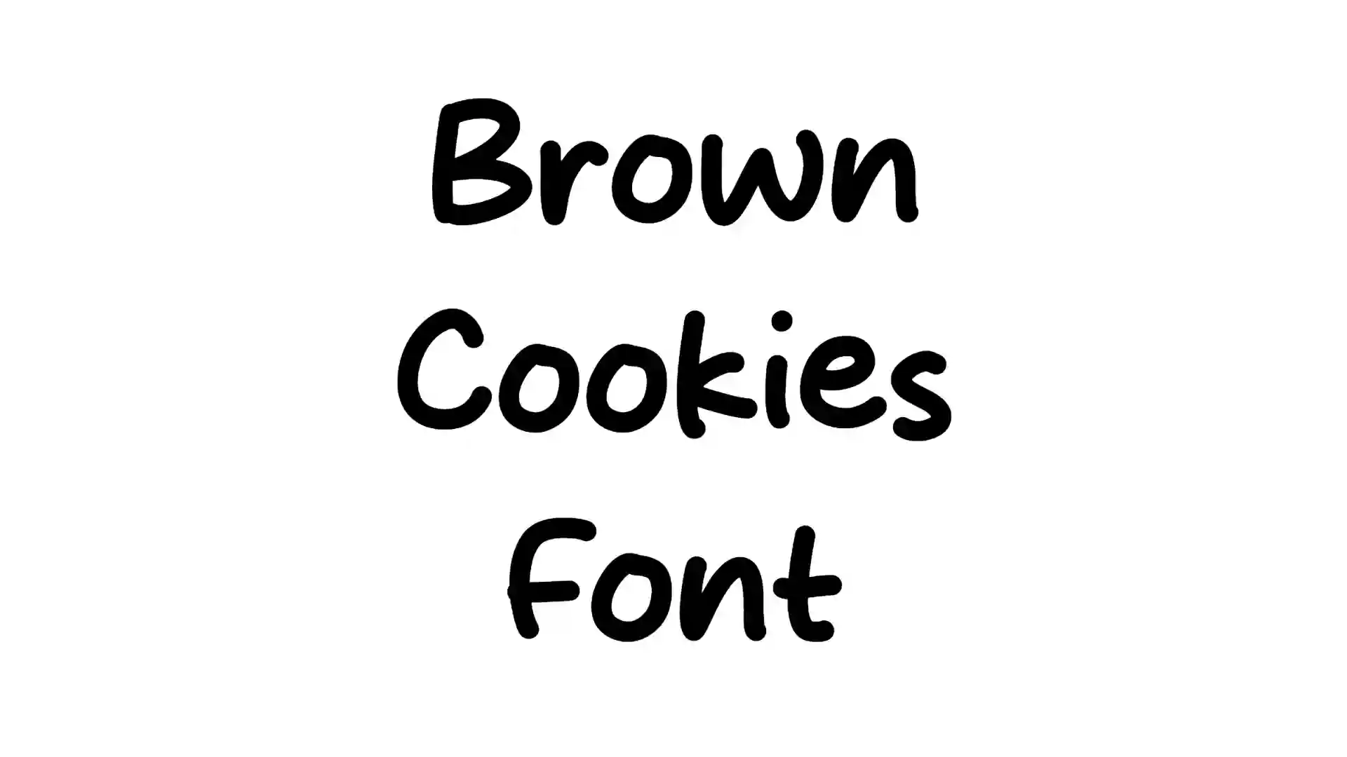 Brown Cookies Font
