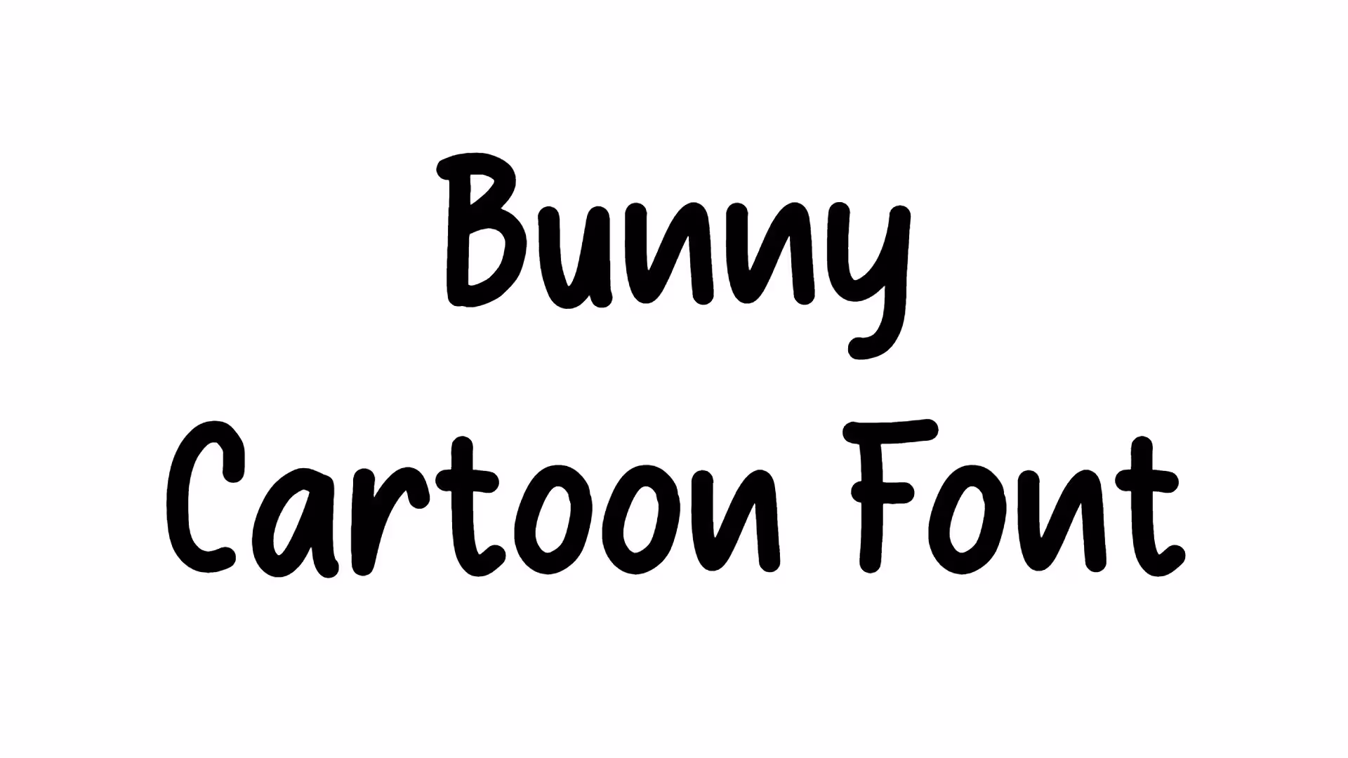 Bunny Cartoon Font