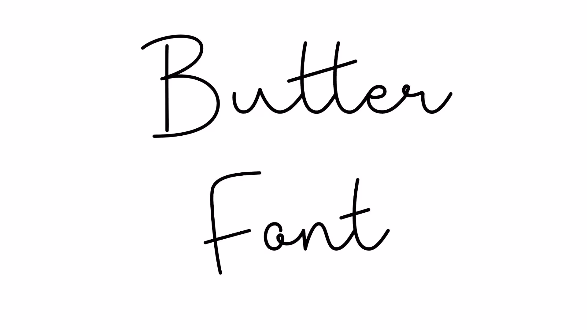 Butter Font