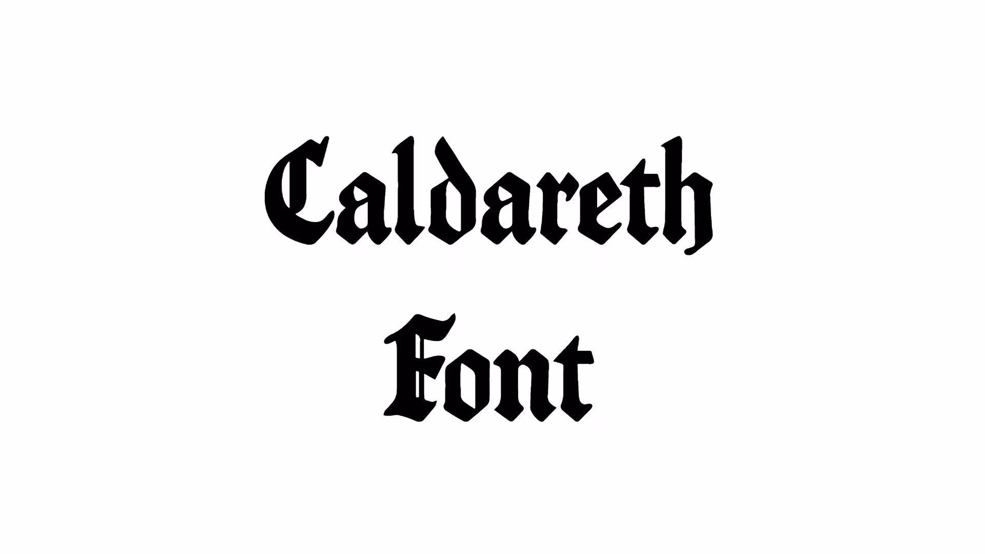 Caldareth Font