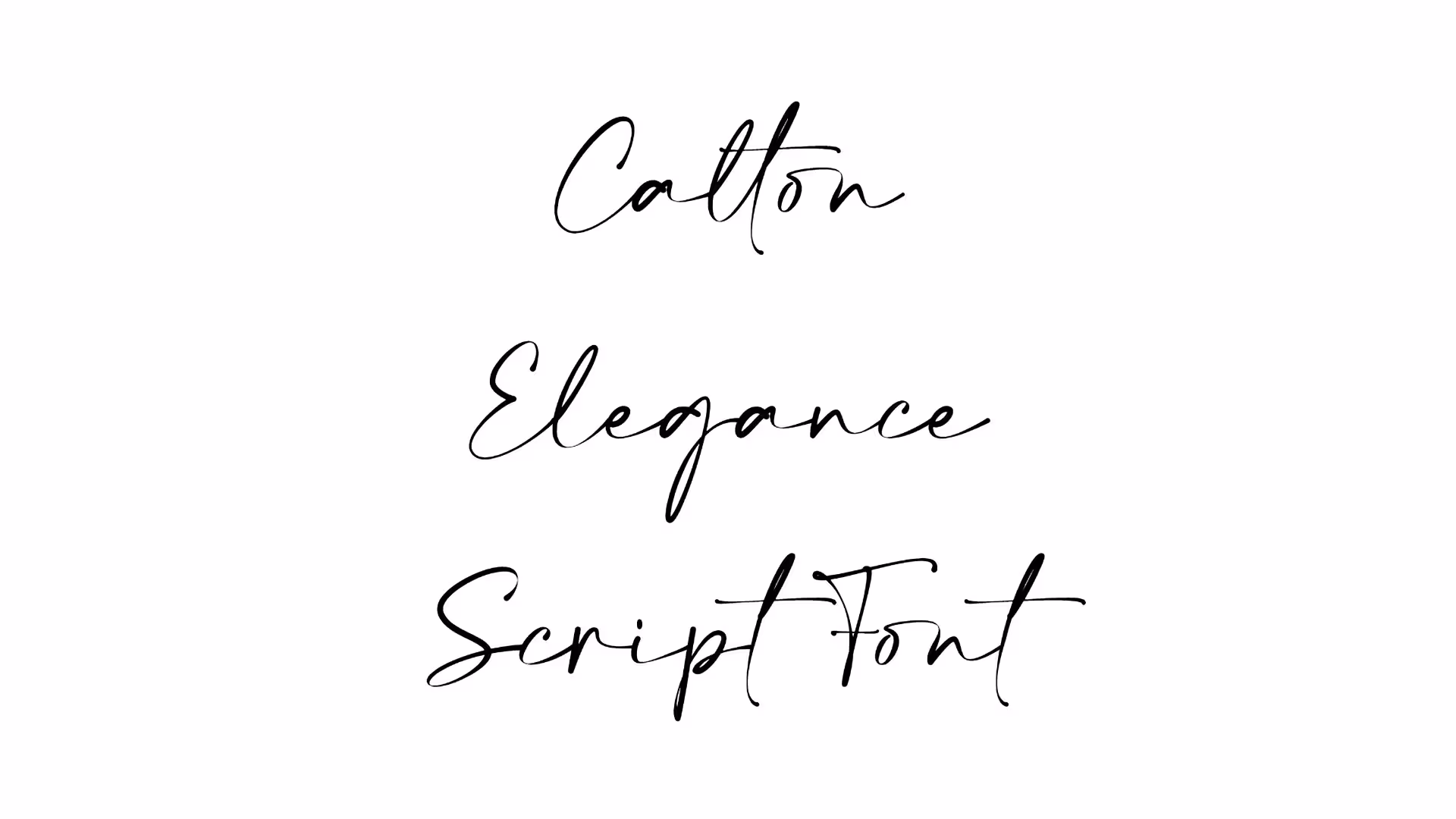Calton Elegance Script Font