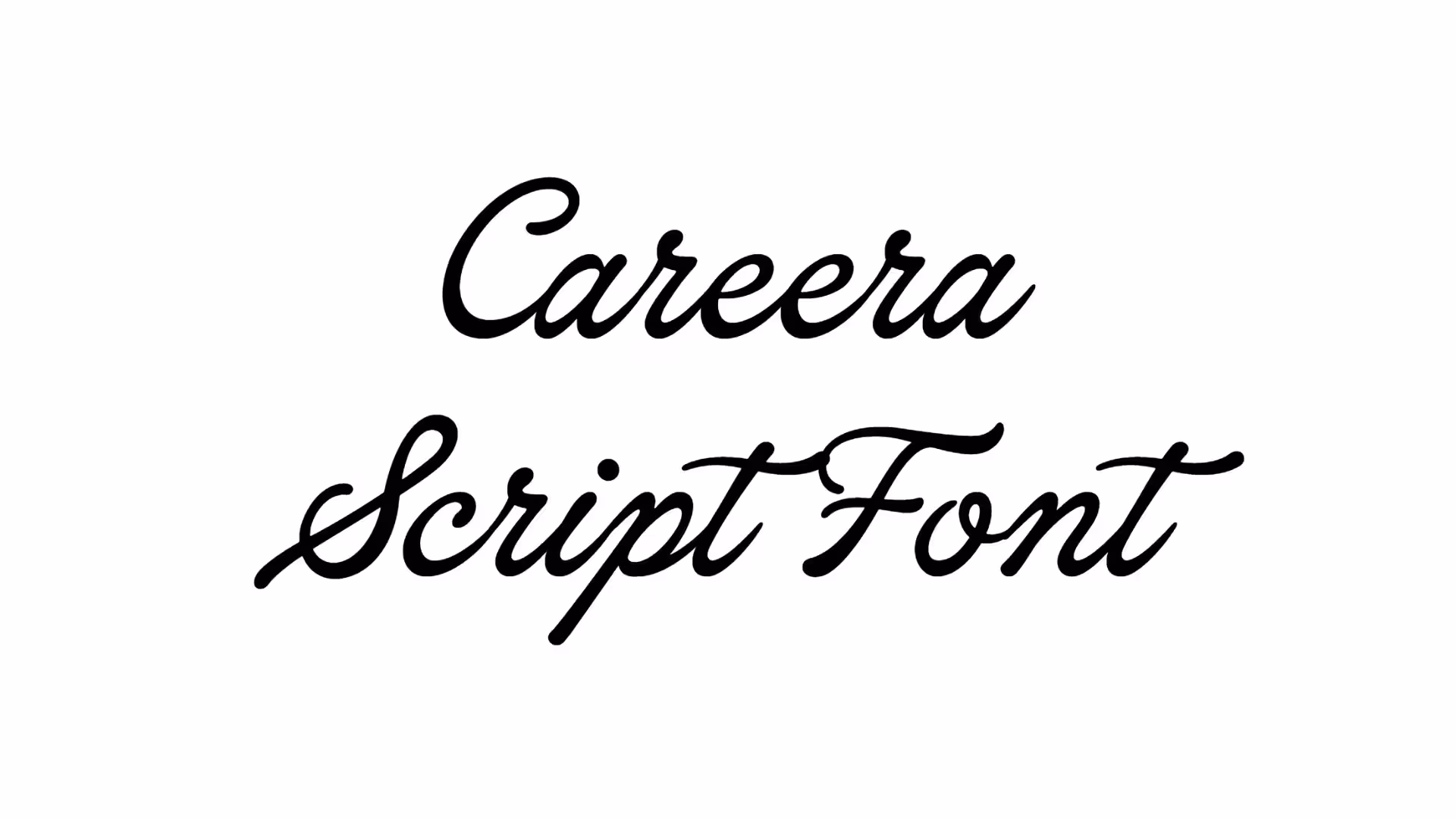 Careera Script Font