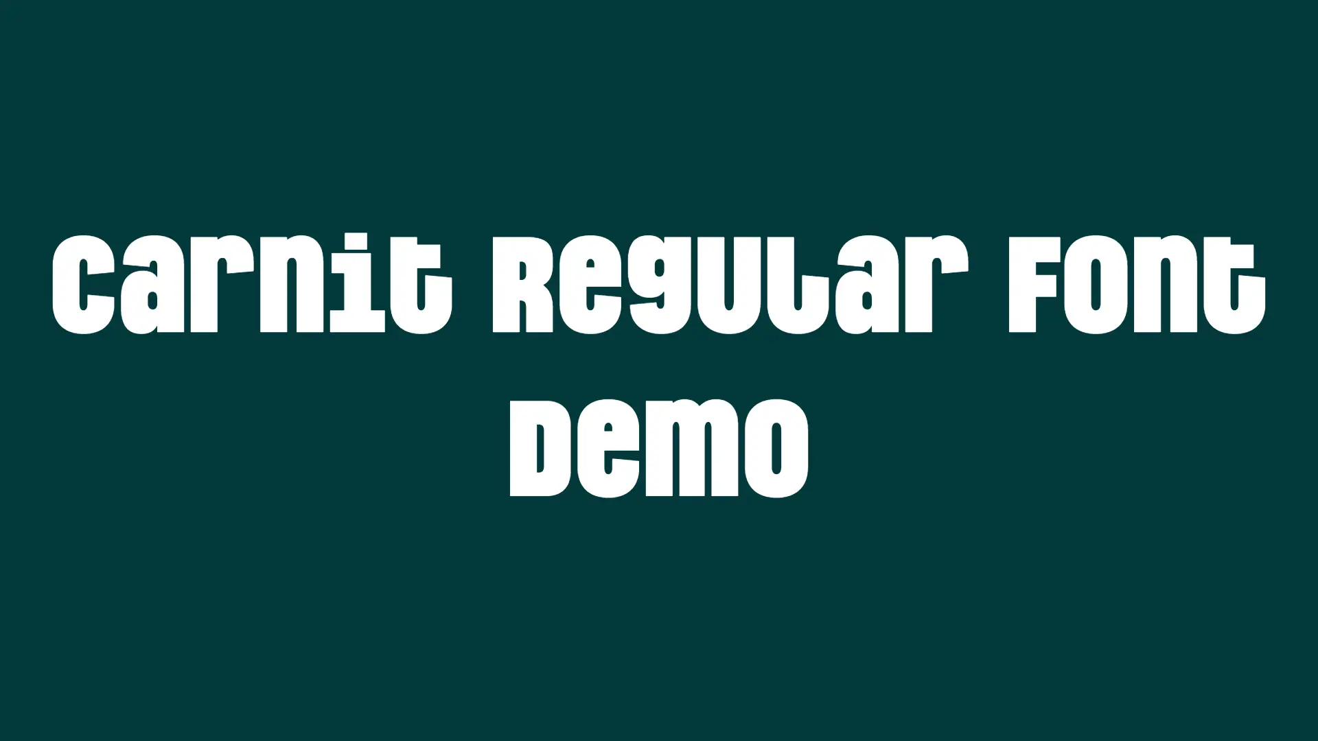 Carnit Regular Font