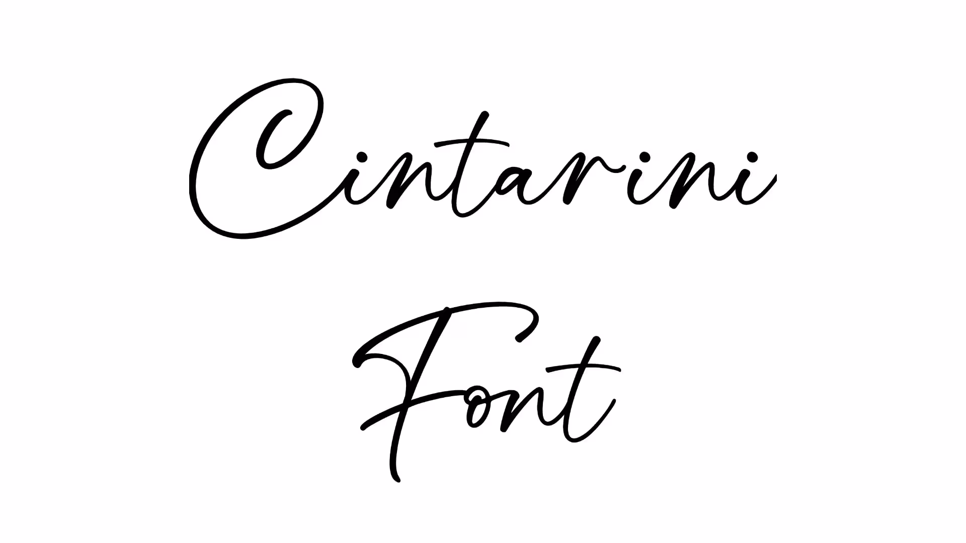 Cintarini Font