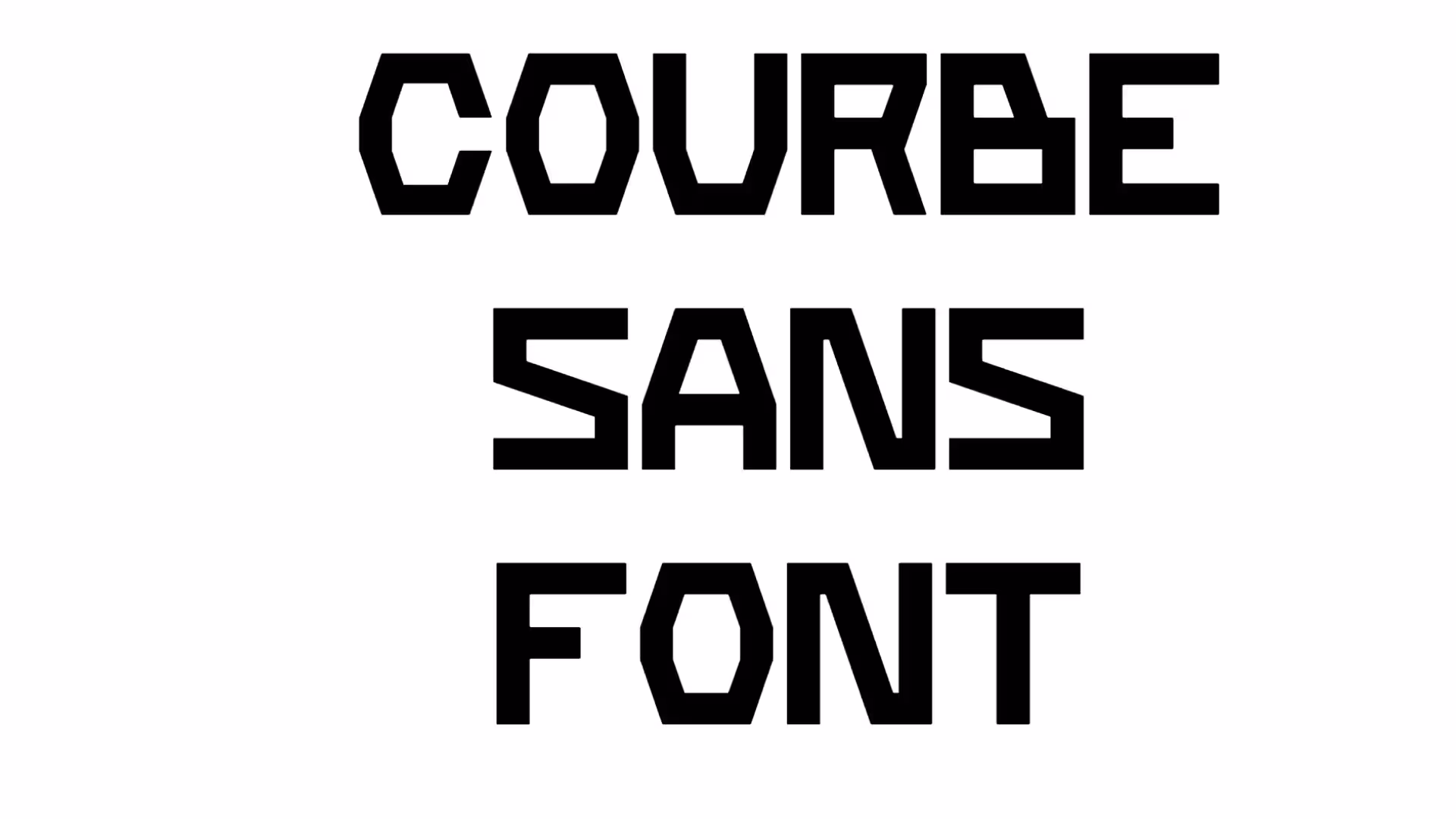 Courbe Sans Font