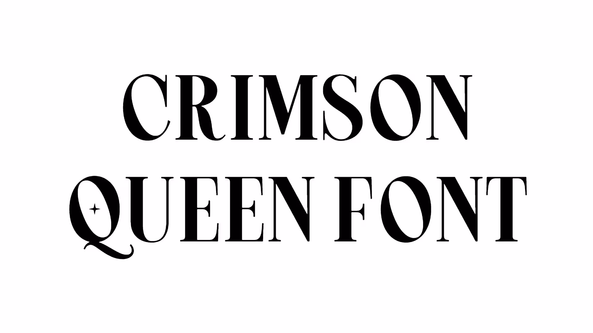 Crimson Queen Font
