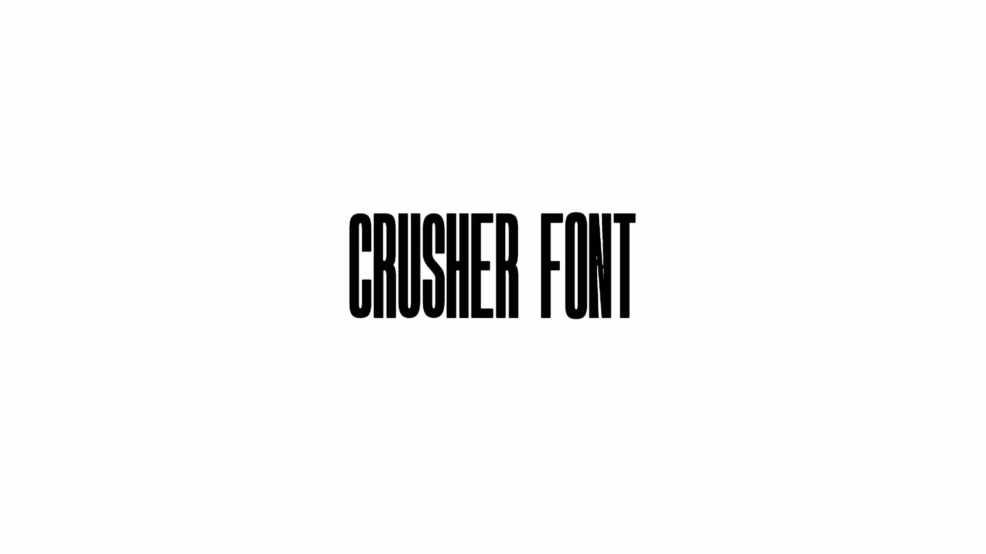 Crusher Font