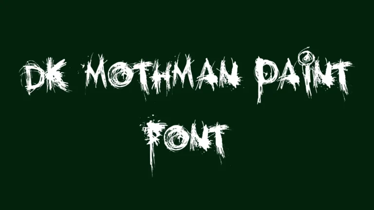 DK Mothman Paint Font
