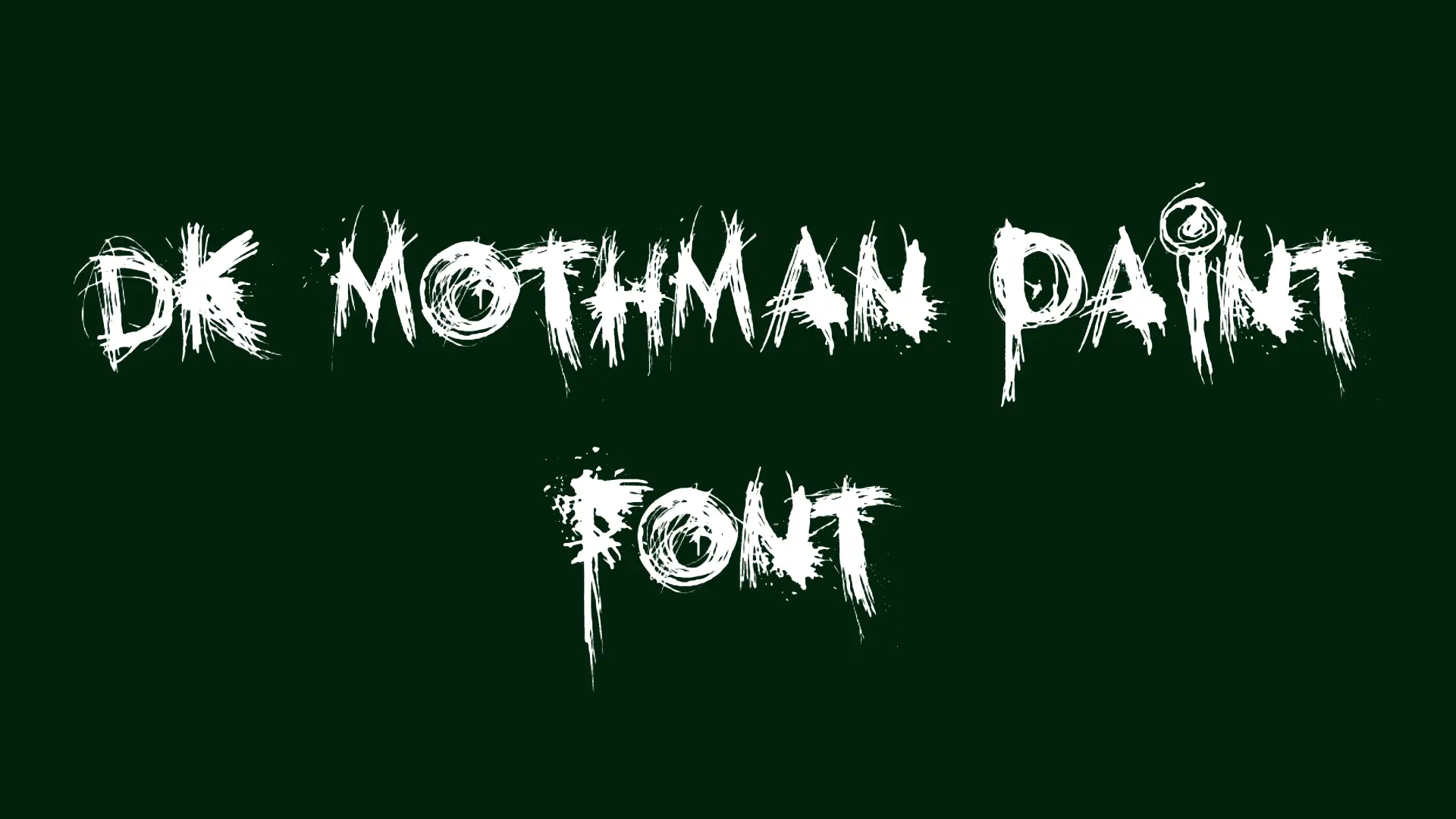 DK Mothman Paint Font