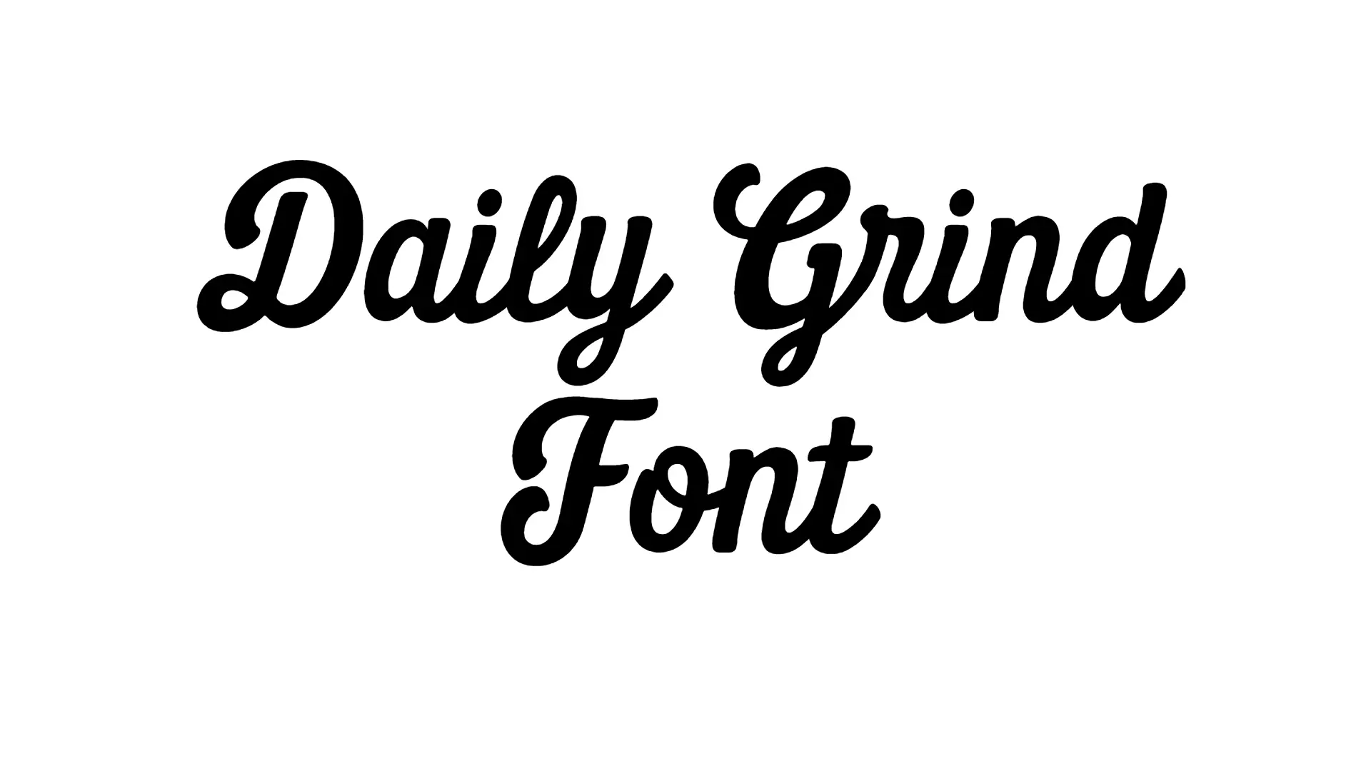 Daily Grind Font