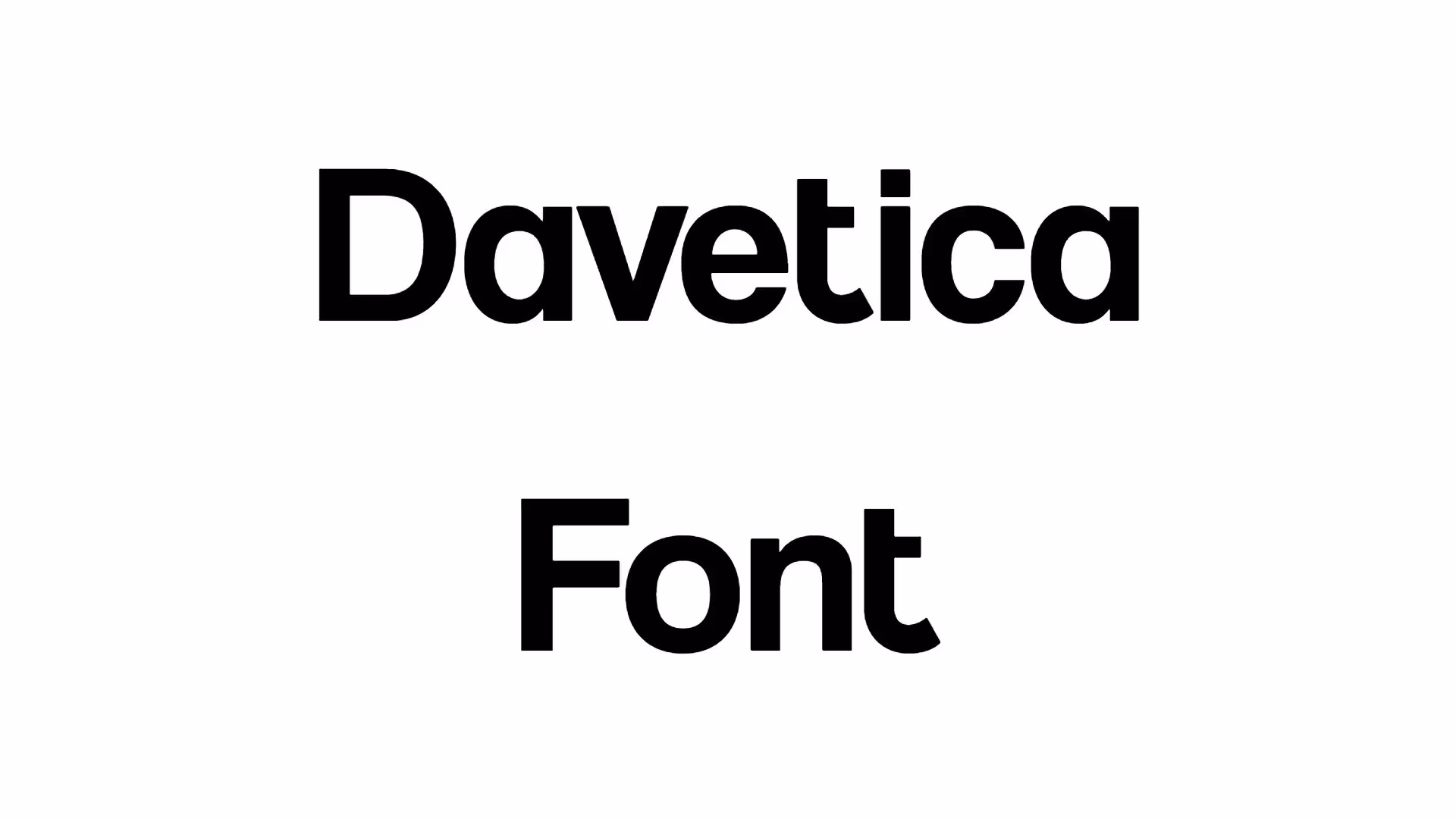 Davetica Font