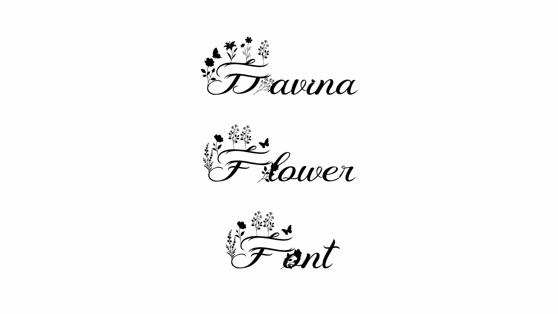 Davina Flower Font