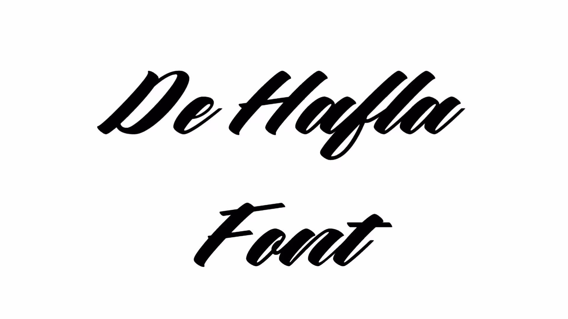 De Hafla Font