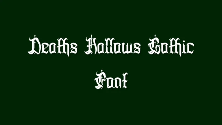 Deaths Hallows Font