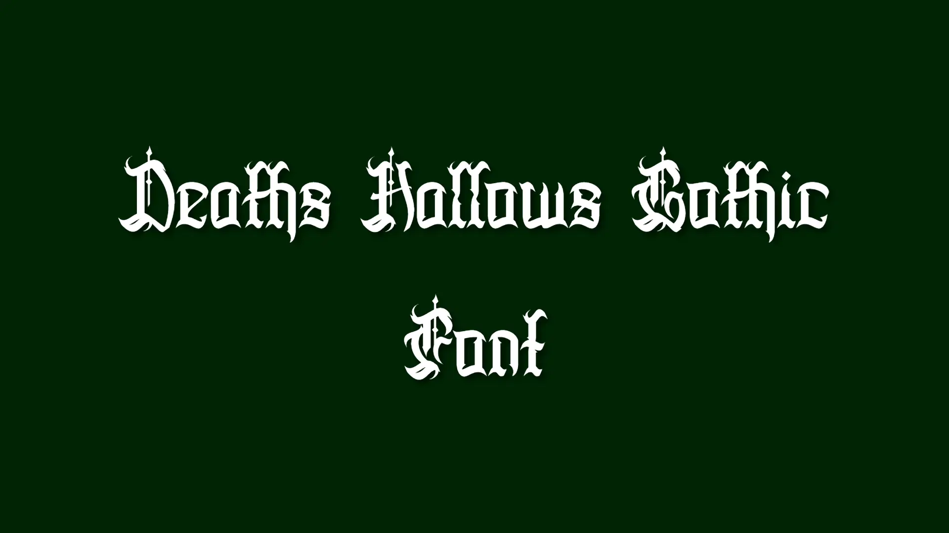 Deaths Hallows Font