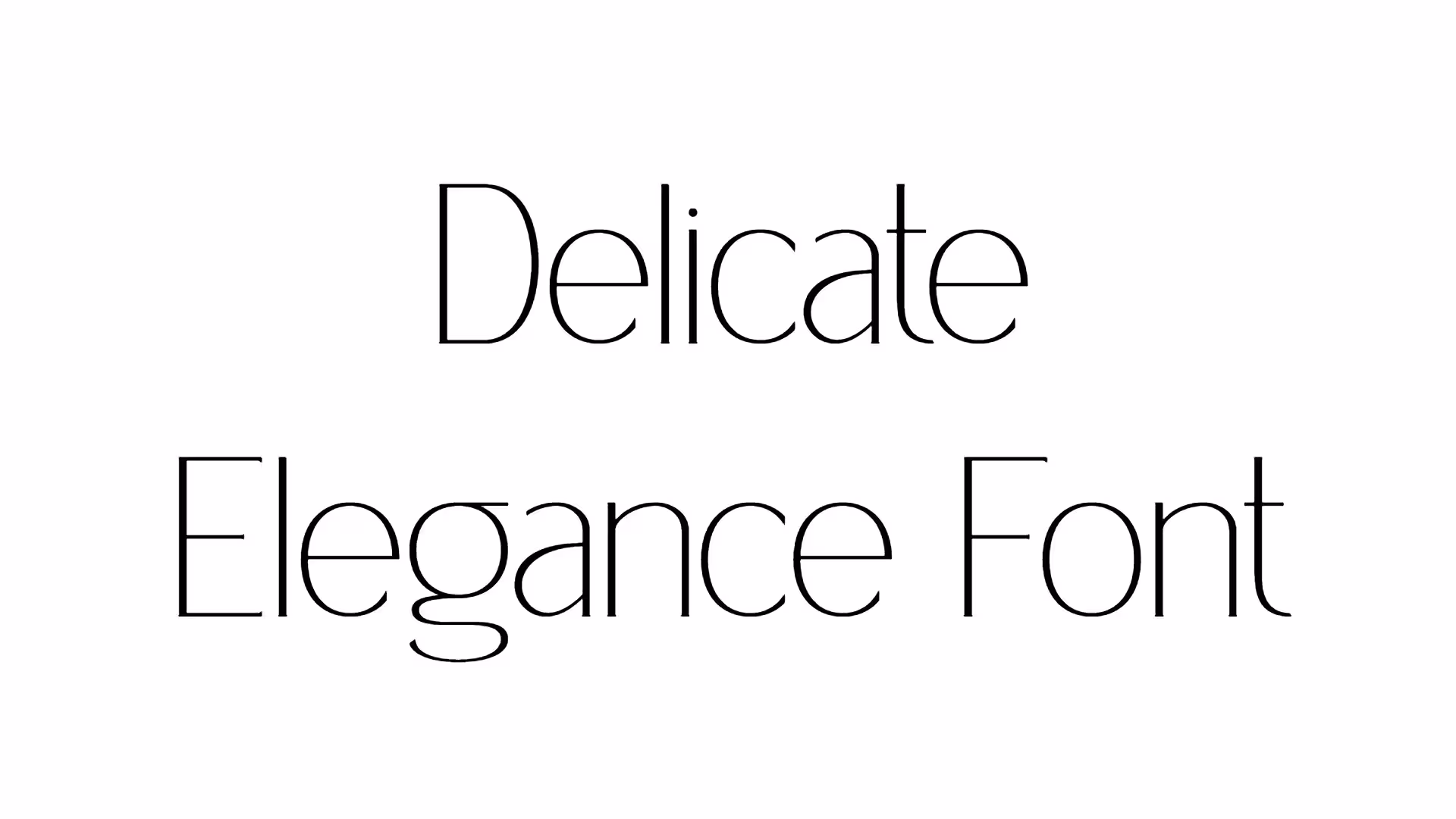 Delicate Elegance Font