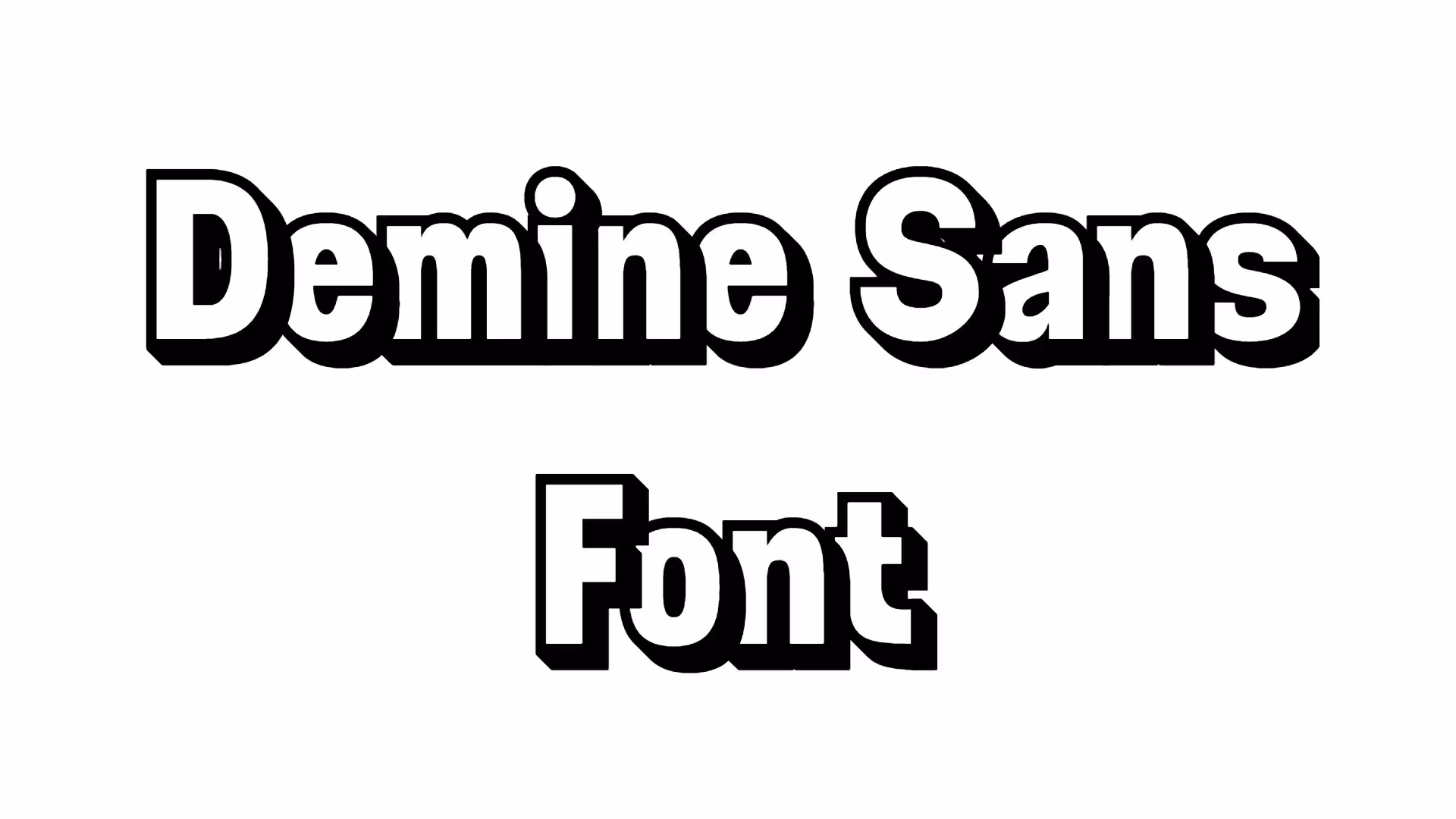 Demine Sans Font