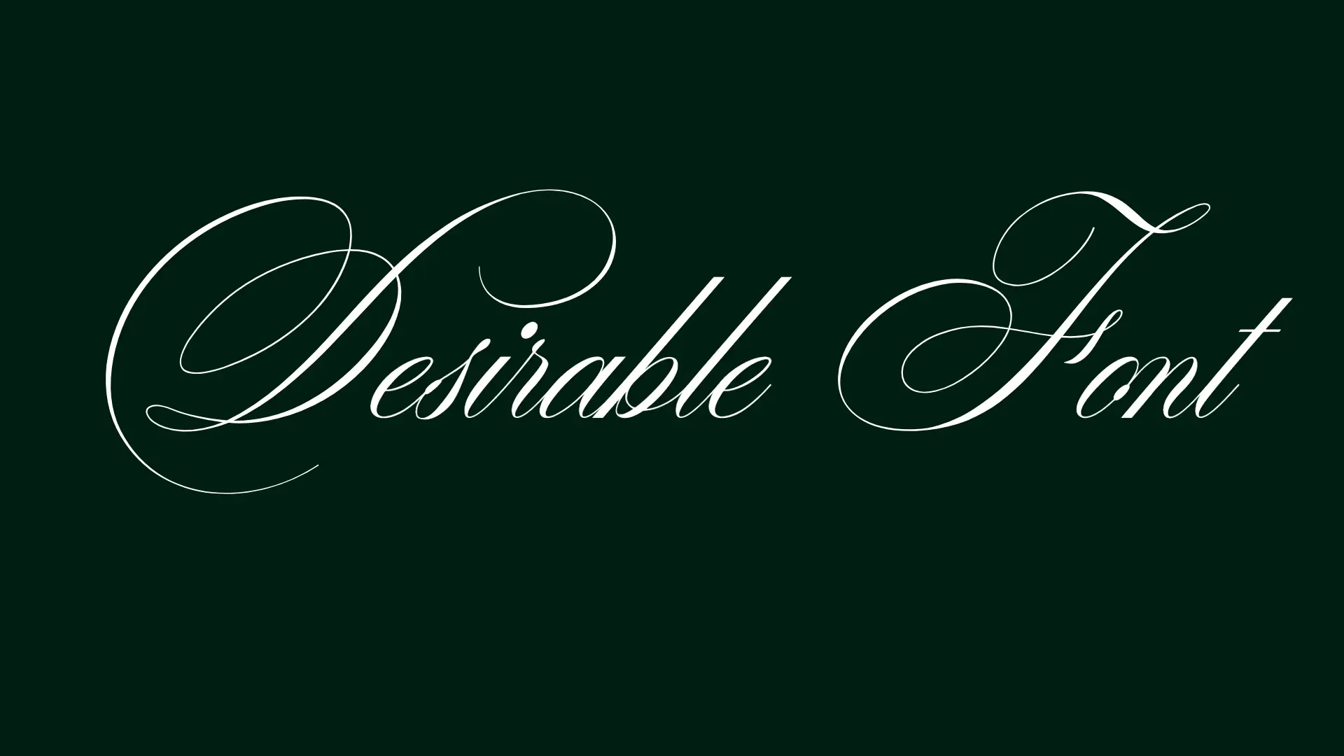Desirable Font