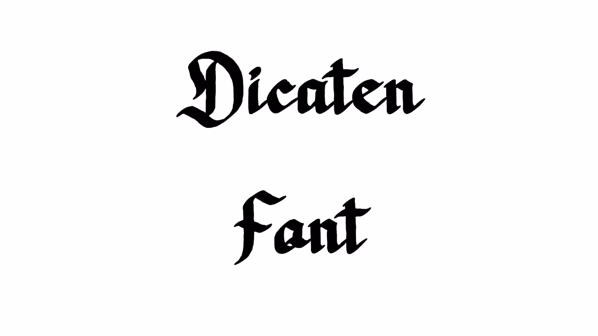 Dicaten Font