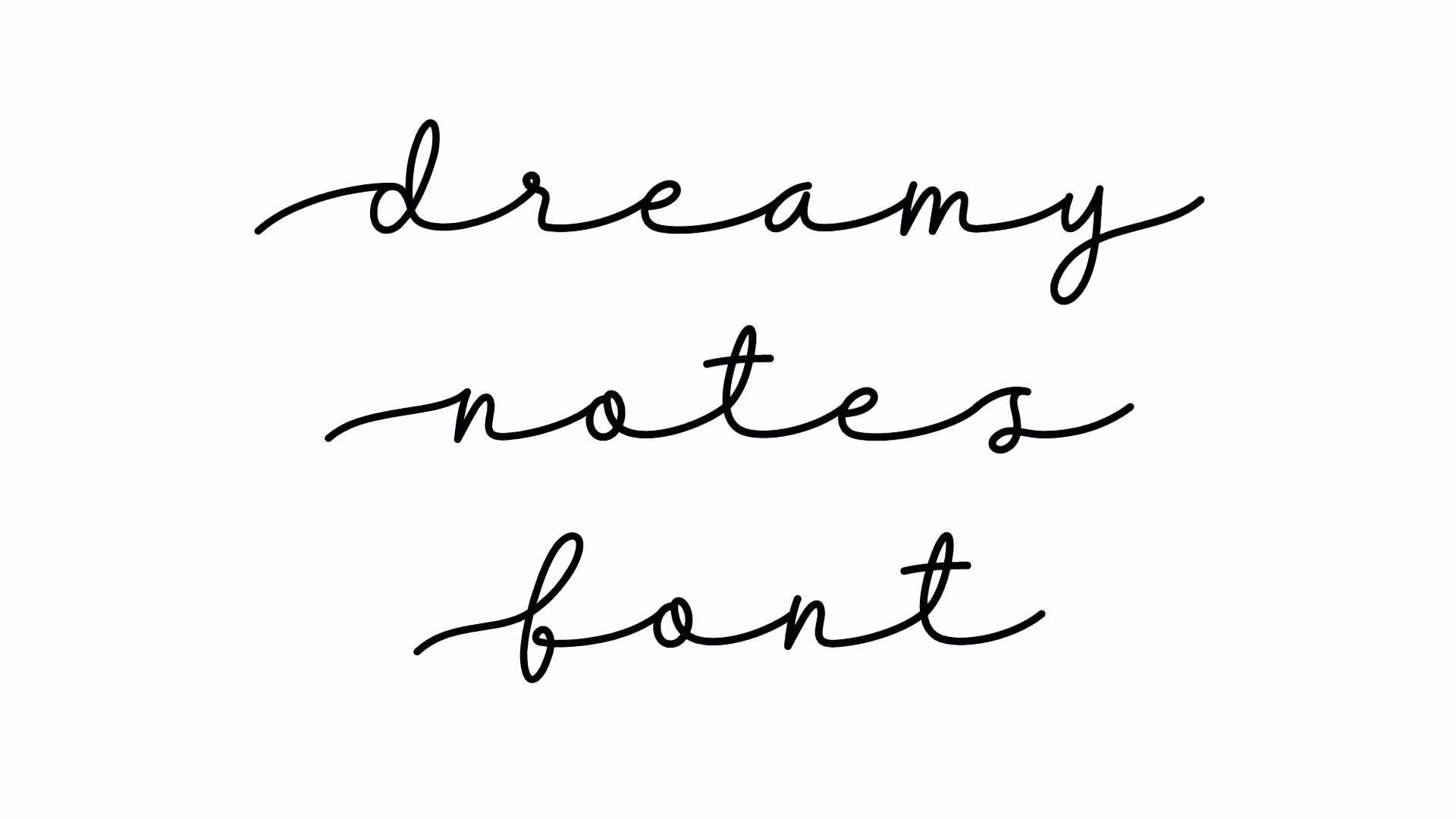Dreamy Notes Font