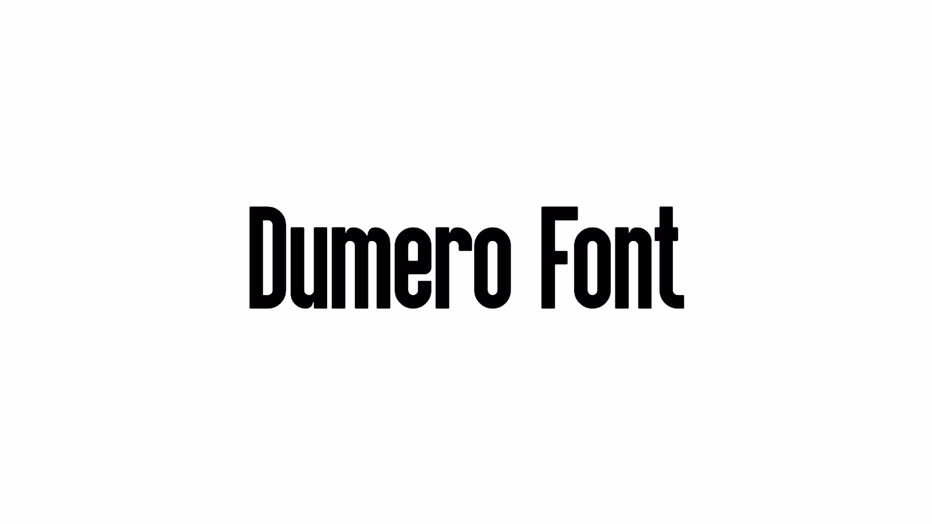 Dumero Font