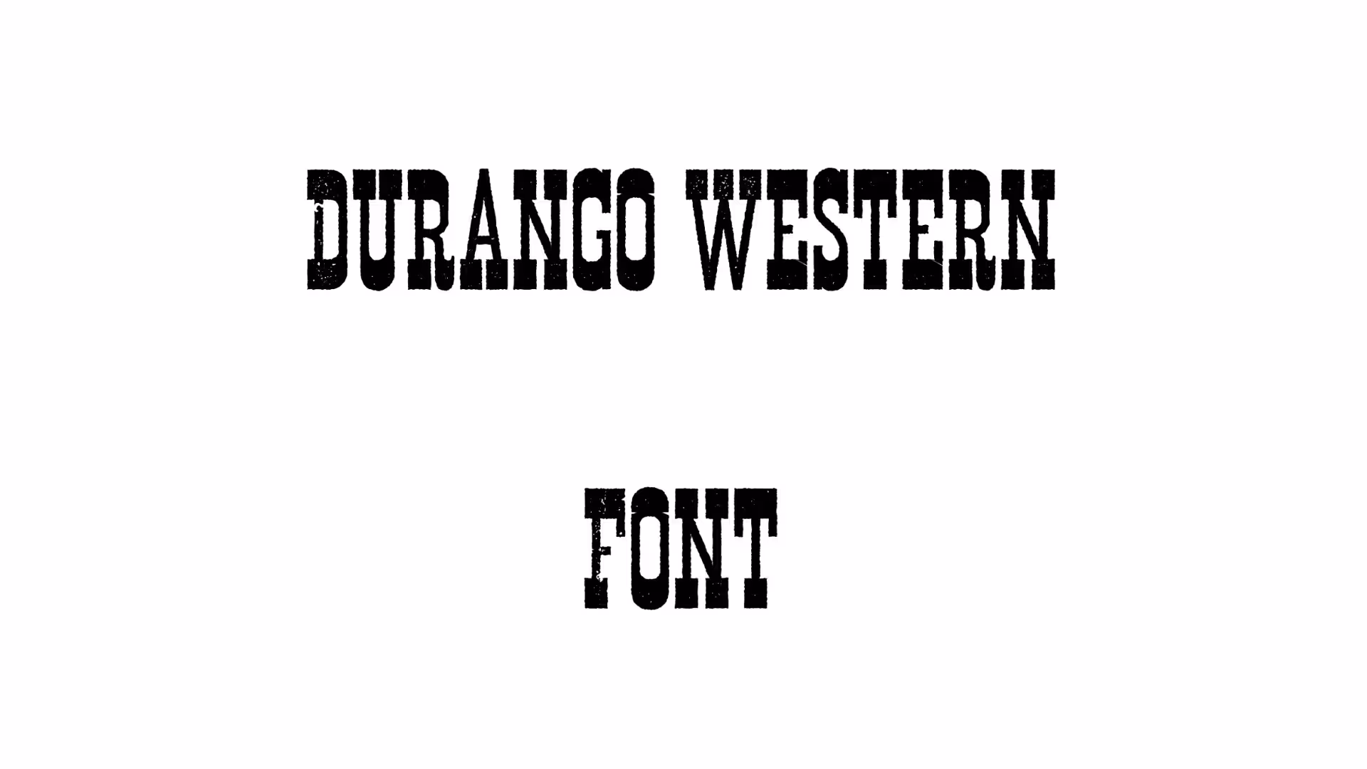 Durango Western Font