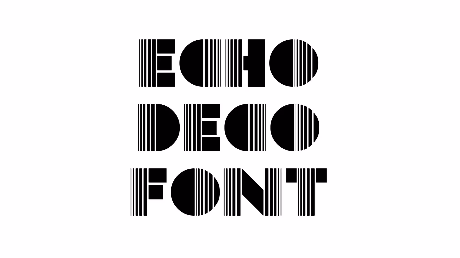 Echo Deco Font