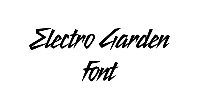 Electro Garden Font