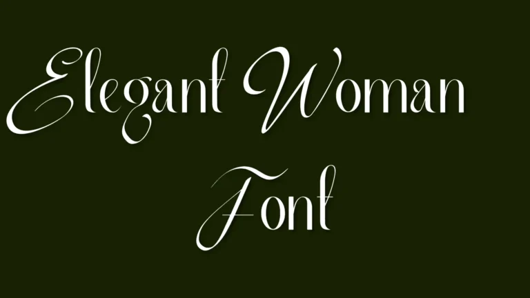 Elegant Woman Font