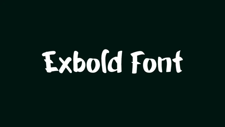Exbold Font