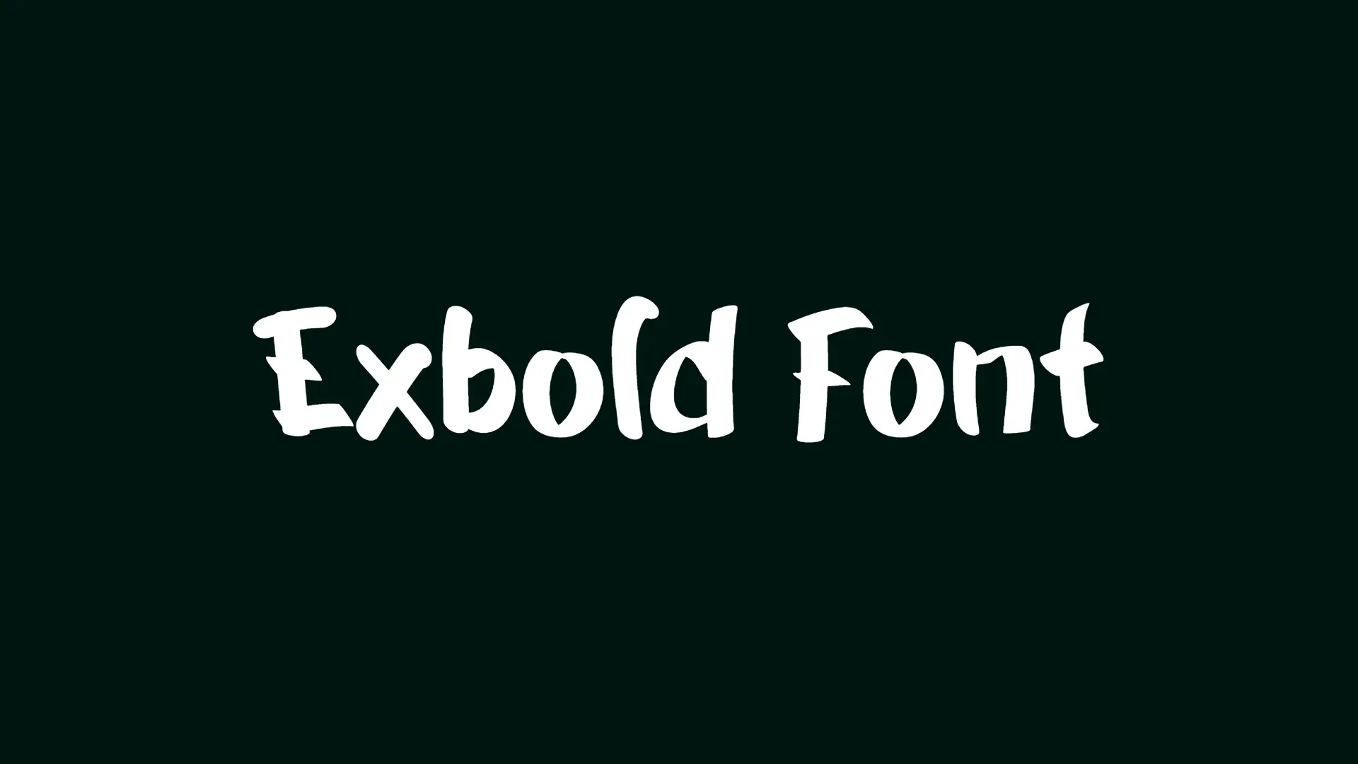 Exbold Font