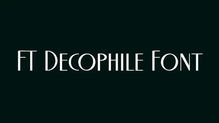 FT Decophile Font