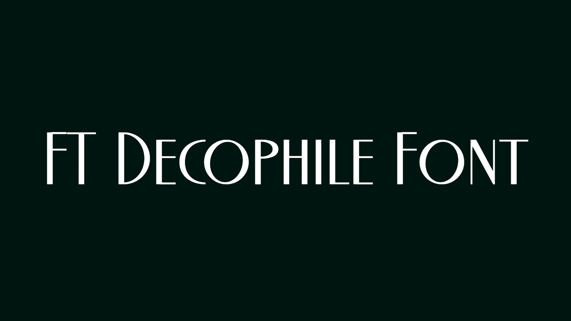 FT Decophile Font