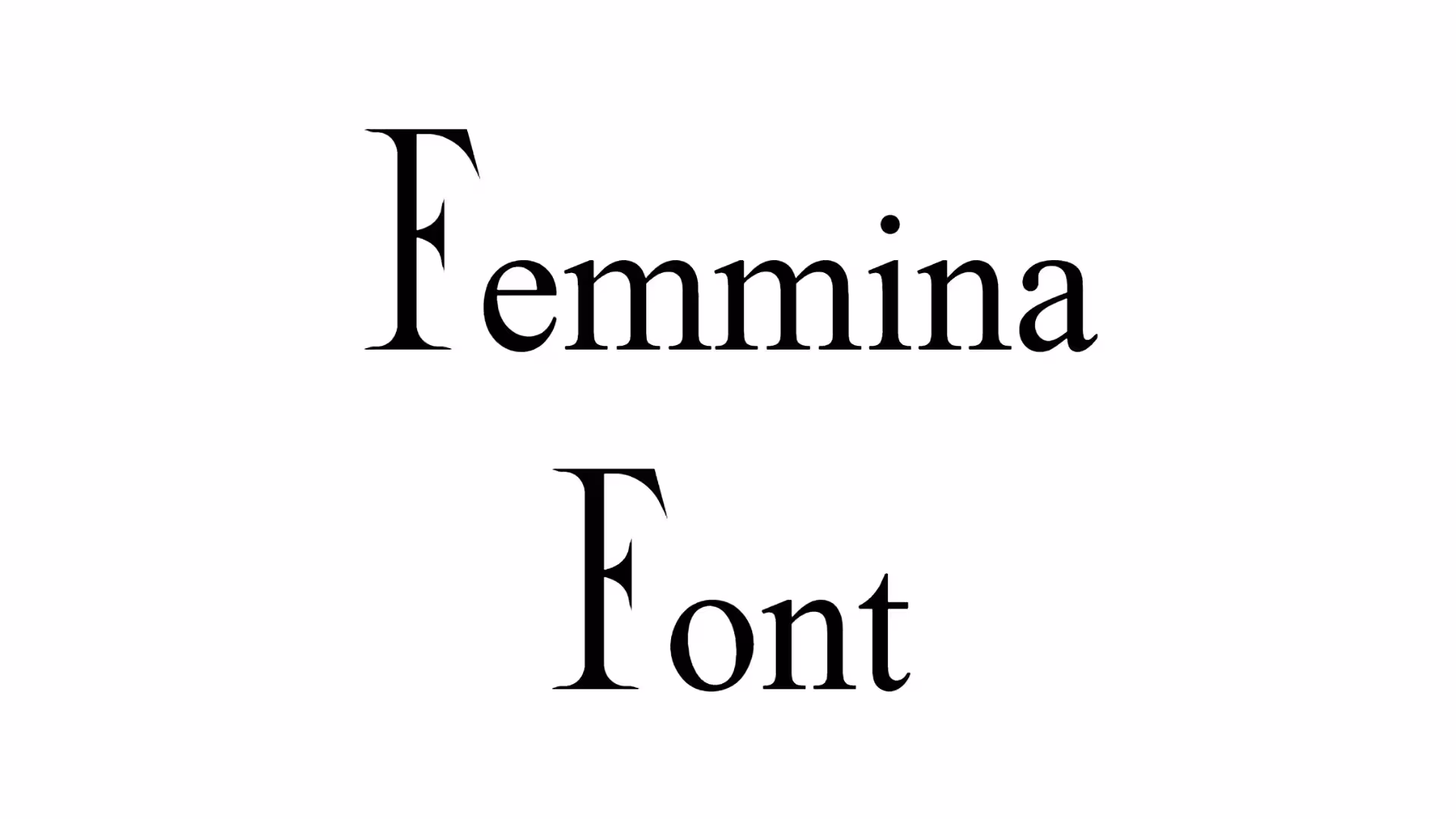 Femmina Font