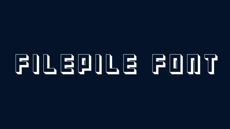 Filepile Font