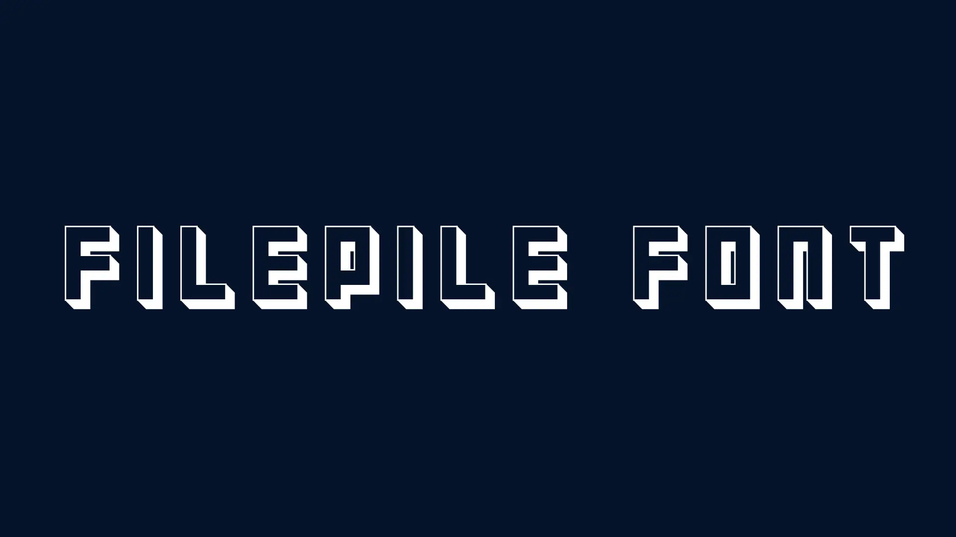 Filepile Font