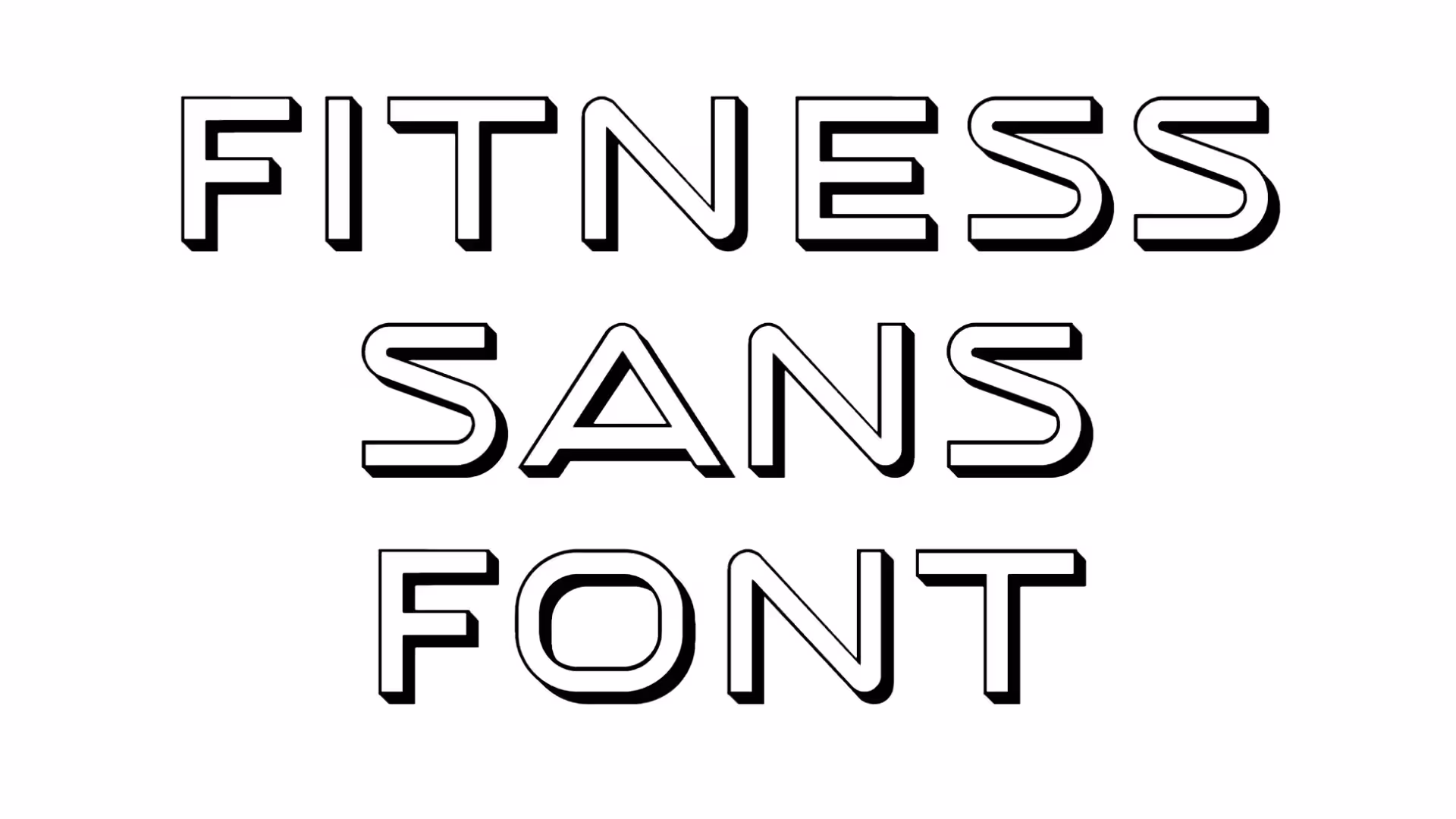Fitness Sans Font