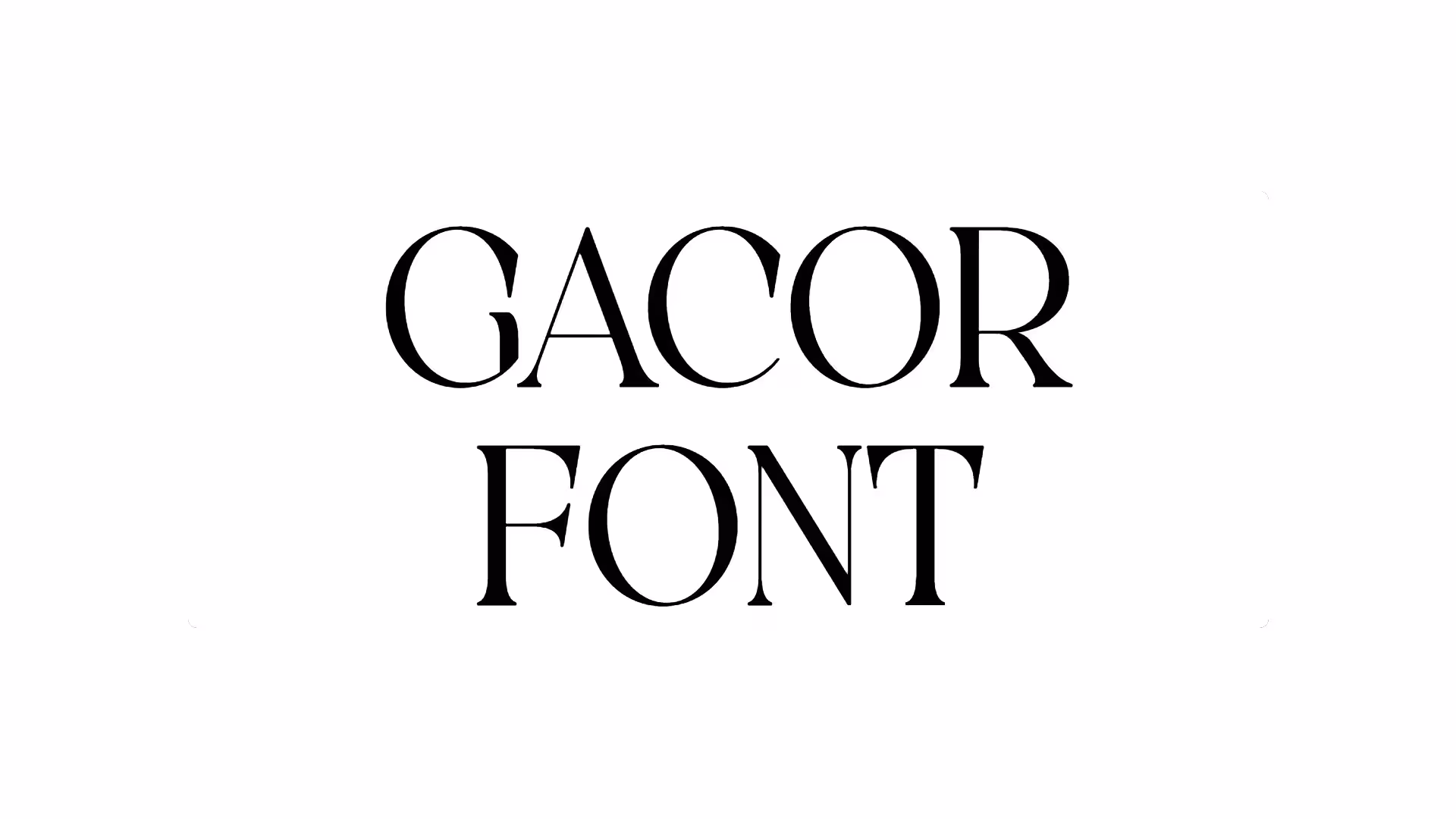 Gacor Font