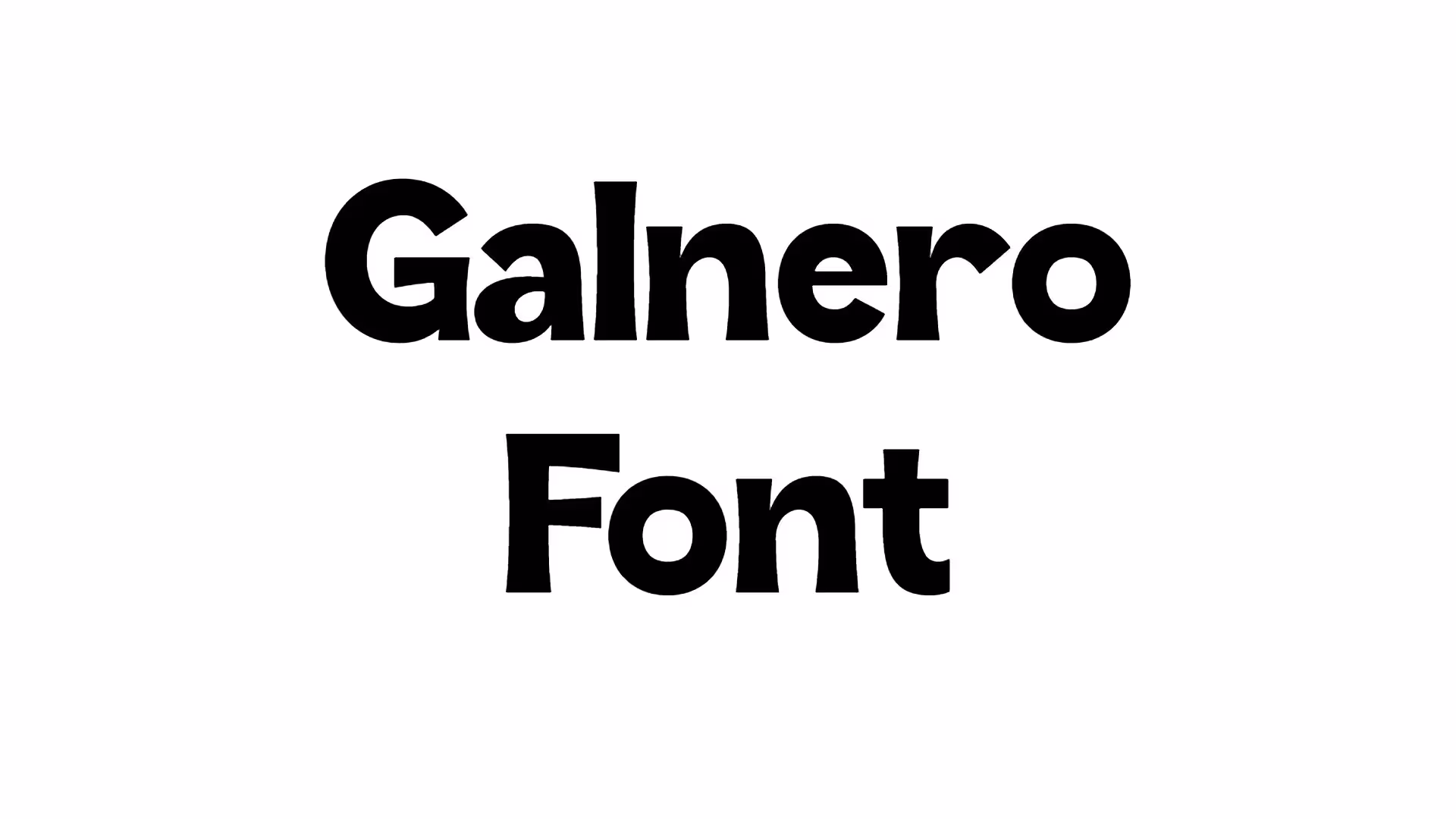 Galnero Font