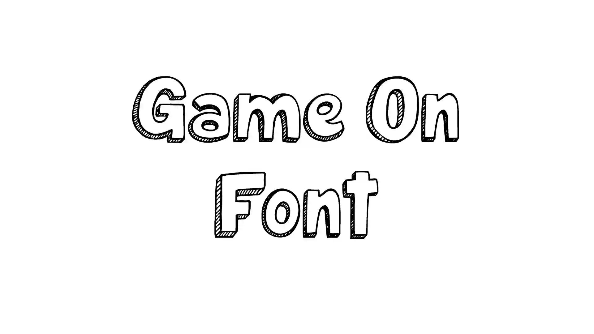 Game On Font