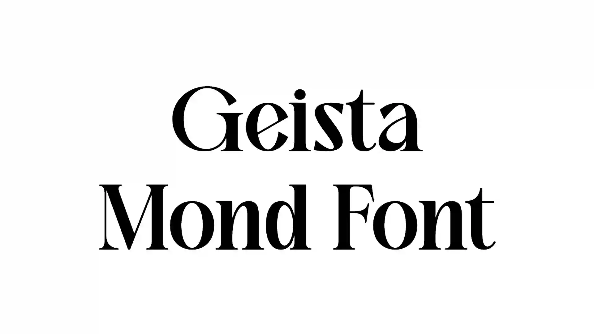 Geista Mond Font