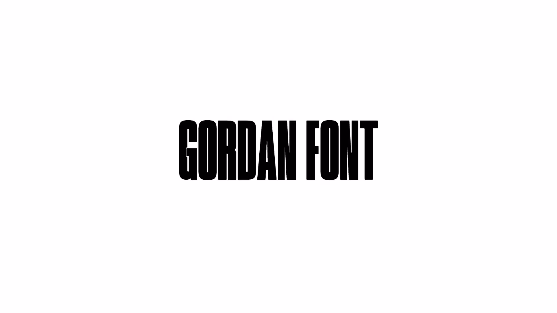 Gordan Font