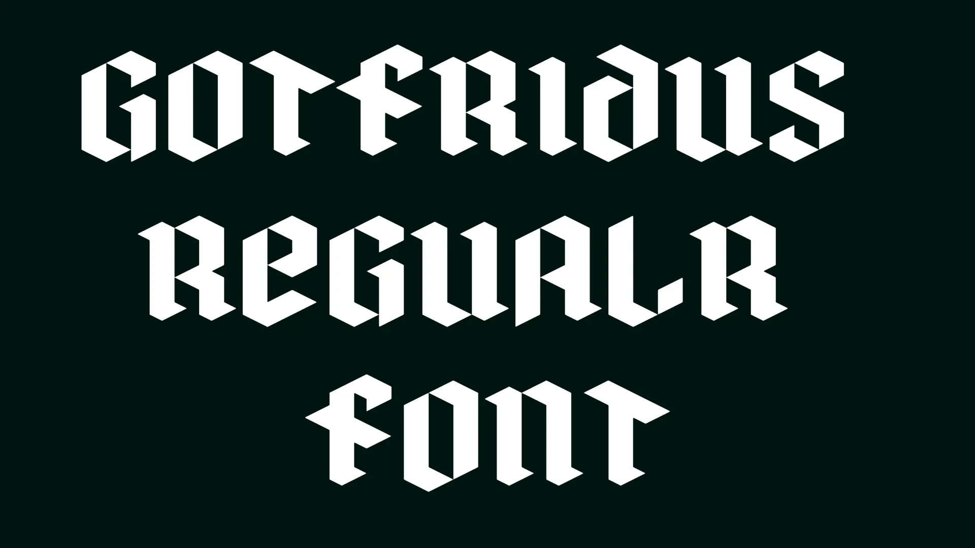 Gotfridus Regualr Font