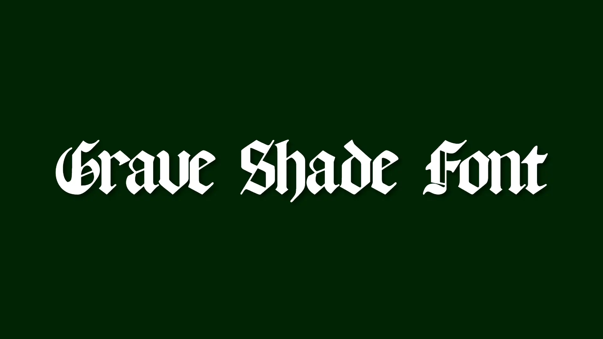 Grave Shade Font